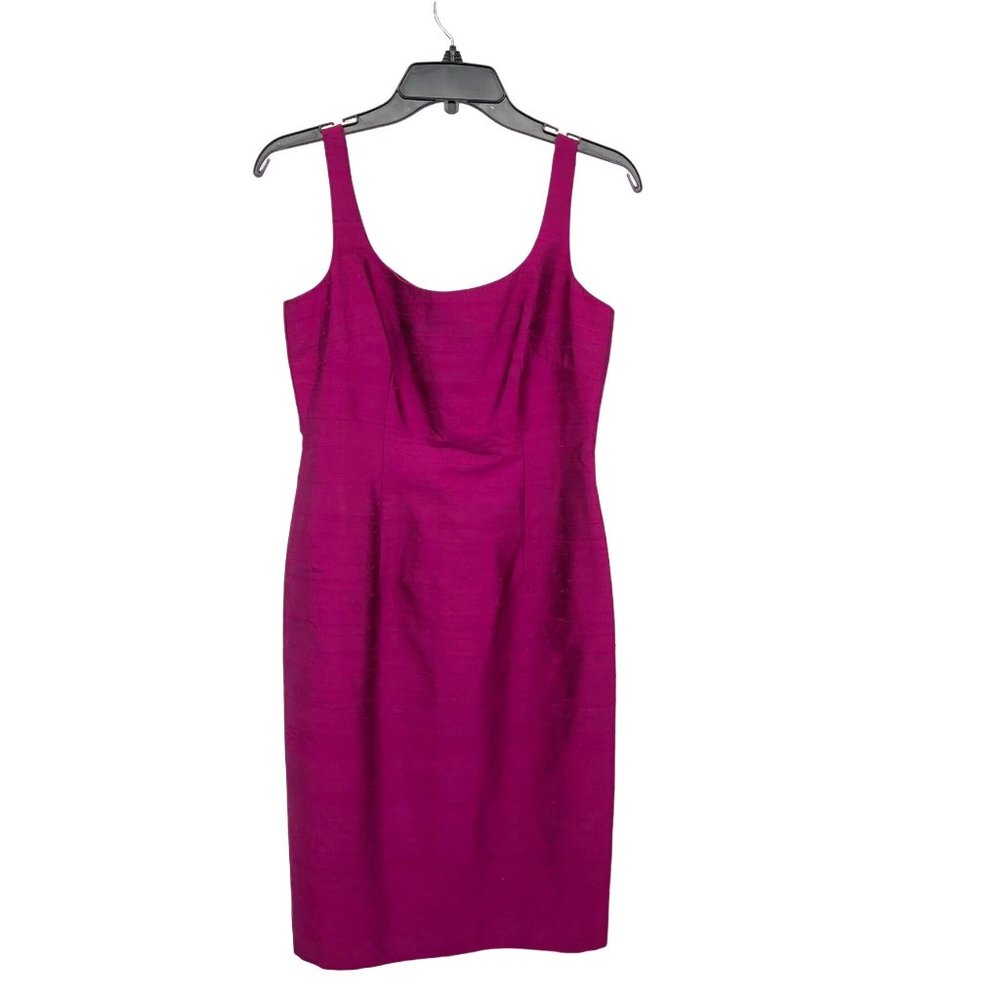 Vintage Laundry by Shelli Seagal Dress Womens 4 Used Magenta Silk